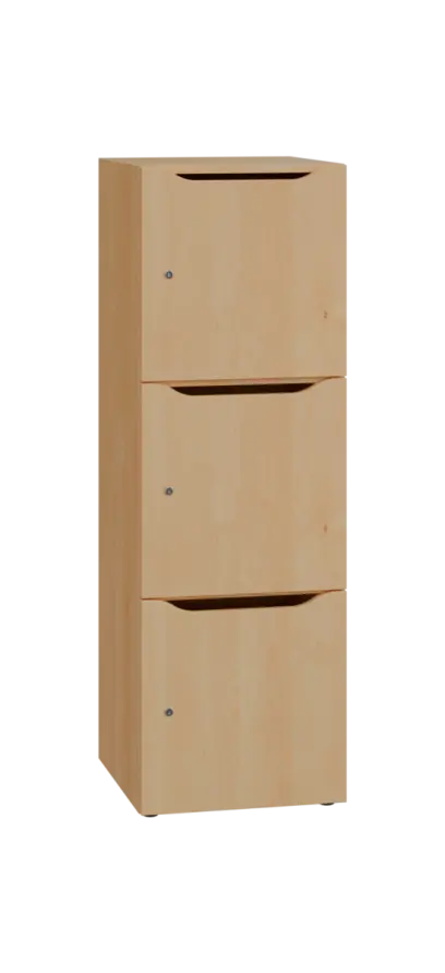 DOMINOU 33 úložná skříň 3-boxová, 1367x450x400 mm, javor horský